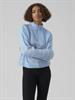 VMOLINA LS HIGHNECK ZIPPER BLOUSE NOOS blue bell