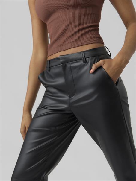 VMOLYMPIA ZAMIRA MW STRAIGHT PL PANT black