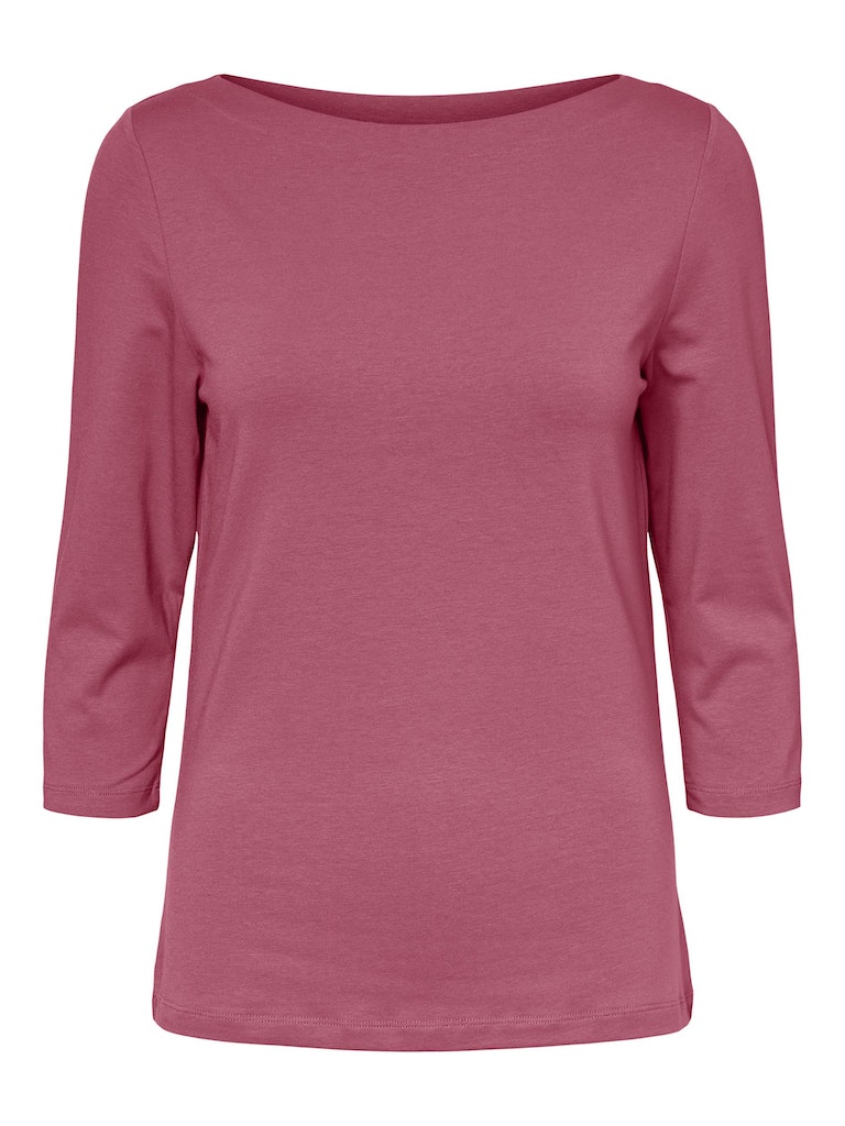 Vero Moda Damen Longsleeve VMPANDA MODAL 3/4 TOP JRS NOOS dry rose bequem  online kaufen bei