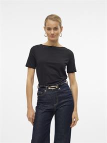 VMPANDA MODAL S/S TOP NOOS black