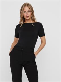 VMPANDA MODAL S/S TOP NOOS black