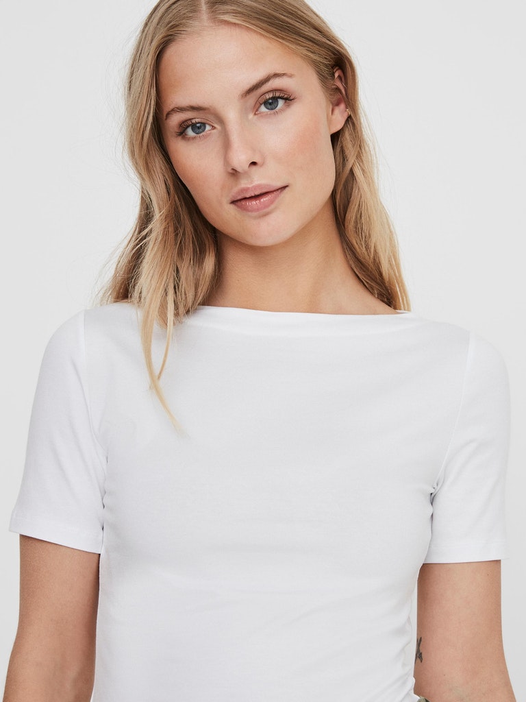 Vero Moda Damen T-Shirt VMPANDA MODAL S/S TOP NOOS black bequem online  kaufen bei