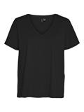 VMPANNA GLENN SS V-NECK TOP JRS black