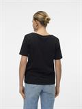 VMPANNA GLENN SS V-NECK TOP JRS black