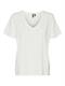 VMPANNA GLENN SS V-NECK TOP JRS bright white