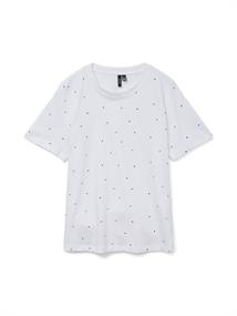 VMPAULINA AOP SS T-SHIRT GA JRS NOOS bright white1
