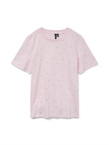 VMPAULINA AOP SS T-SHIRT GA JRS NOOS pink-a-boo