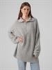 VMPERNILLA LS HIGHNECK ZIPPER PULL GA light grey melange