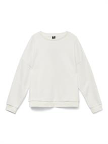 VMPERNILLE BEA LS SWEAT BOX JRS snow white