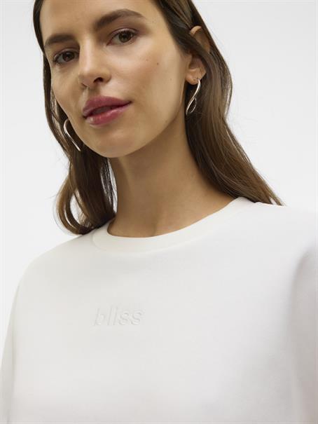 VMPERNILLE BEA LS SWEAT BOX JRS snow white