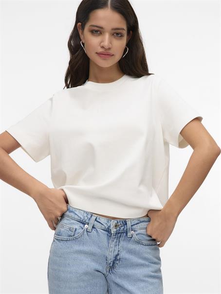 VMPERNILLE METTE SS TOP BOX JRS snow white