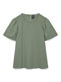 VMPRETTY SS TOP WVN NOOS hedge green