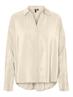 VMQUEENY LS OVERSIZE SHIRT WVN GA NOOS antique white