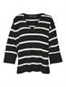 VMSABA 3/4 V-NCK STRIPE PULL GA NOOS black