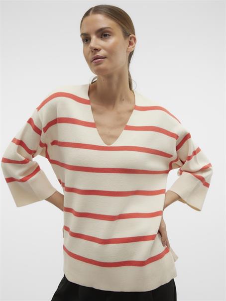 VMSABA 3/4 V-NCK STRIPE PULL GA NOOS hellgrau2
