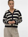VMSABA FULL NEEDLE LS V-NECK CARDI NOOS black