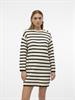 VMSABA LS O-NECK BUTTON DRESS GA birch