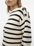 VMSABA LS O-NECK BUTTON DRESS GA birch