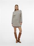 VMSABA LS O-NECK BUTTON DRESS GA birch