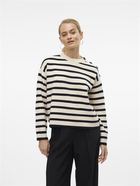 VMSABA LS O-NECK BUTTON PULLOVER GA NOOS birch1