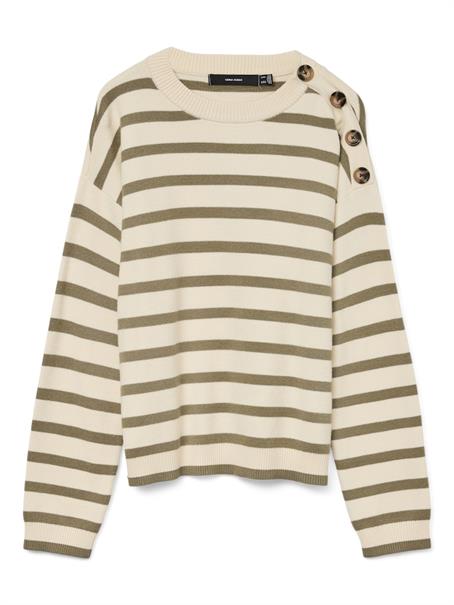 VMSABA LS O-NECK BUTTON PULLOVER GA NOOS birch2