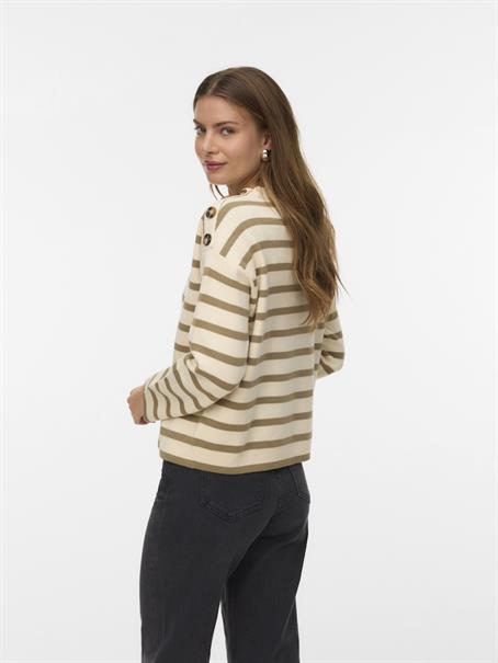 VMSABA LS O-NECK BUTTON PULLOVER GA NOOS birch2