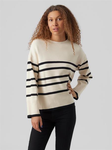 VMSABA LS O-NECK STRIPE PULLOVER GA NOOS birch-w black