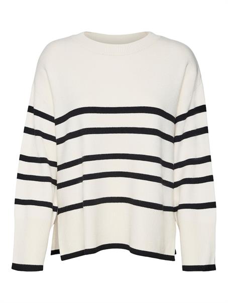 VMSABA LS O-NECK STRIPE PULLOVER GA NOOS birch-w black