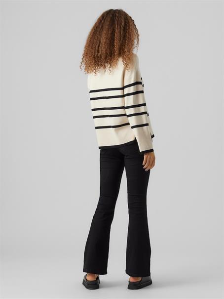 VMSABA LS O-NECK STRIPE PULLOVER GA NOOS birch-w black