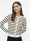 VMSABA PLAIN LS O-NECK CARDIGAN NOOS birch