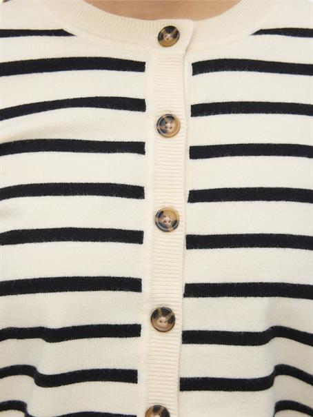 VMSABA PLAIN LS O-NECK CARDIGAN NOOS birch