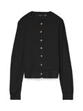 VMSABA PLAIN LS O-NECK CARDIGAN NOOS black