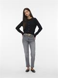 VMSABA PLAIN LS O-NECK CARDIGAN NOOS black
