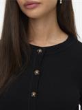 VMSABA PLAIN LS O-NECK CARDIGAN NOOS black