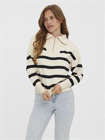 VMSABA STRIPE LS HIGHNECK BLOUSE GA NOOS birch