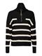VMSABA STRIPE LS HIGHNECK BLOUSE GA NOOS black2