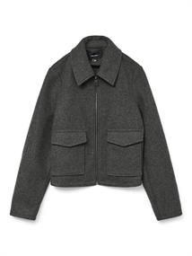VMSAFIR SHORT JACKET GA NOOS dark grey melange