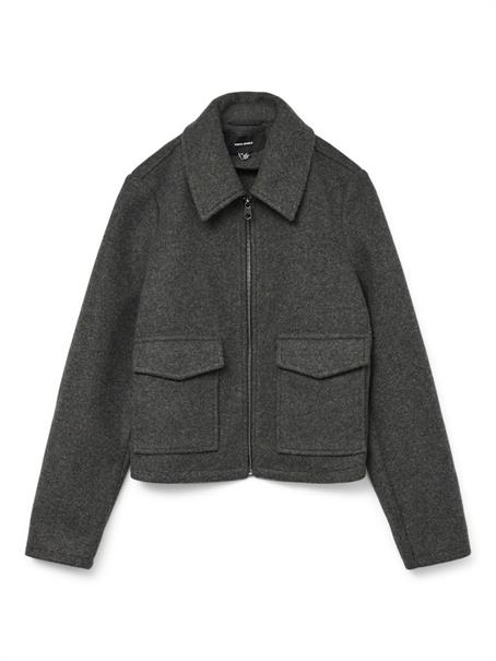 VMSAFIR SHORT JACKET GA NOOS dark grey melange