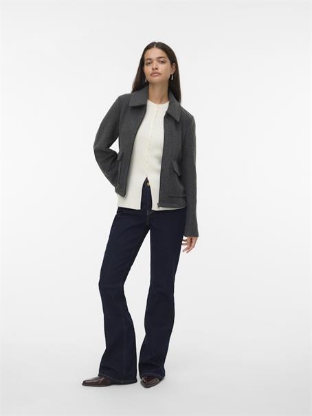 VMSAFIR SHORT JACKET GA NOOS dark grey melange