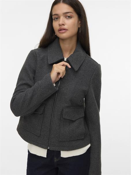 VMSAFIR SHORT JACKET GA NOOS dark grey melange