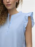 VMSELMA SS FRILL TOP cashmere blue