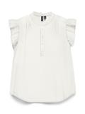 VMSELMA SS FRILL TOP snow white