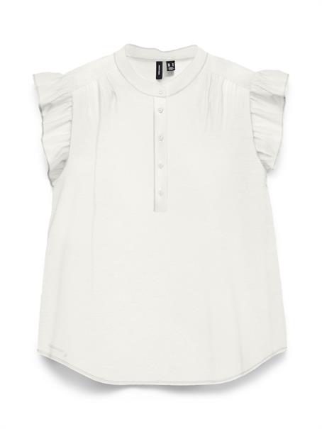 VMSELMA SS FRILL TOP snow white