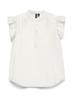 VMSELMA SS FRILL TOP snow white