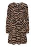 VMSHILAH NAJA LS SHORT DRESS WVN GA brown lentil