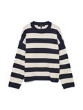 VMSILJE LS O-NECK BOXY PULLOVER NOOS navy blazer