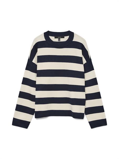 VMSILJE LS O-NECK BOXY PULLOVER NOOS navy blazer