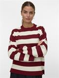 VMSILJE LS O-NECK BOXY PULLOVER NOOS syrah