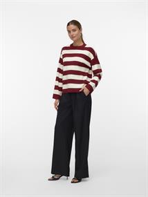 VMSILJE LS O-NECK BOXY PULLOVER NOOS syrah