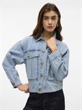 VMSILKA L/S DNM SHACKET YO367 light blue denim